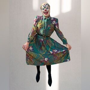 Vintage Leslie Fay Plus Size Midi Dress 18W